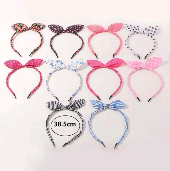 Lot of 10 Girls Bow Headband - Picture 3 of 4